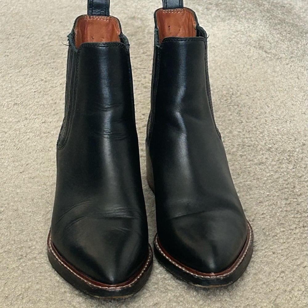 COACH Women's Bowery Boots in Black Leather Size 7